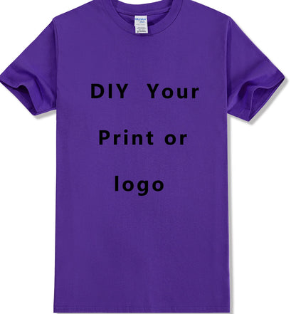 EU Size Custom Cotton T-Shirt - Personalize with Your Logo or Text