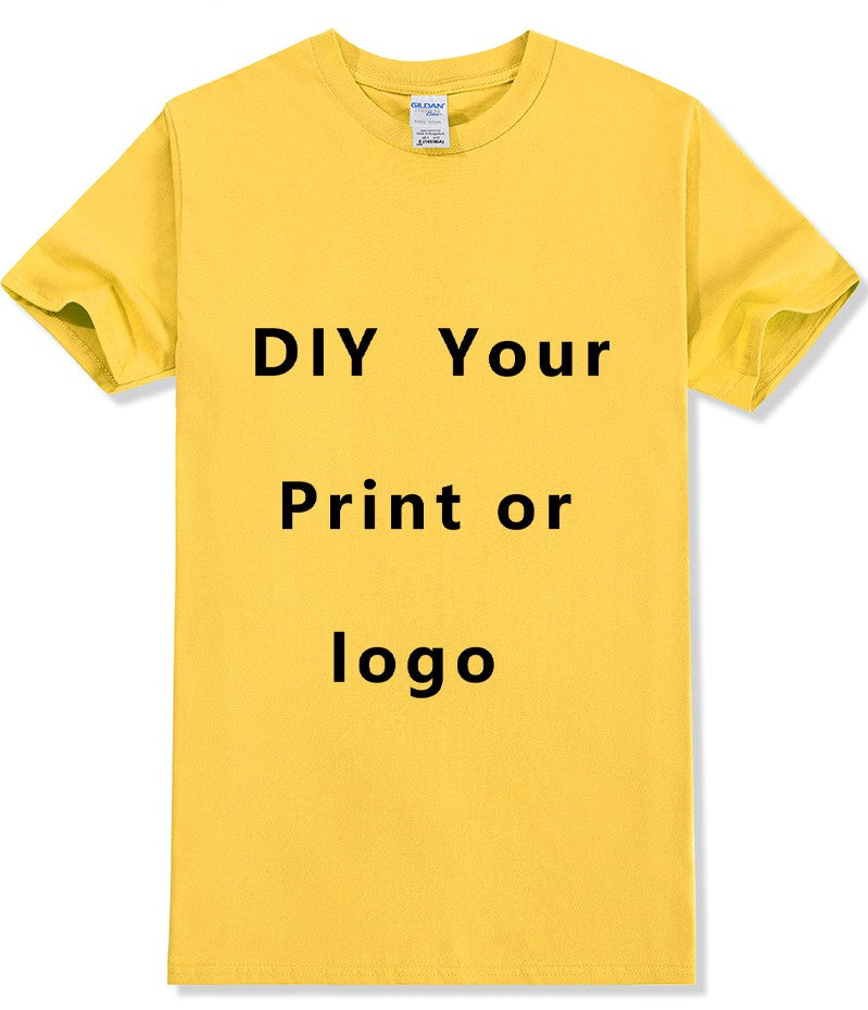 EU Size Custom Cotton T-Shirt - Personalize with Your Logo or Text