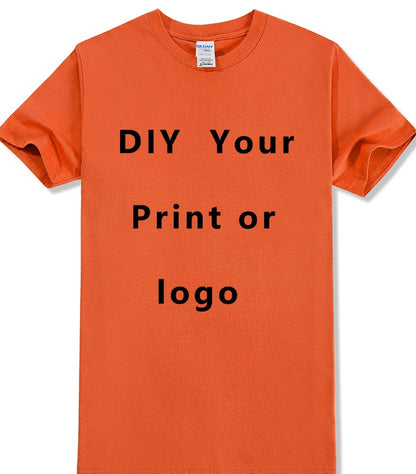 EU Size Custom Cotton T-Shirt - Personalize with Your Logo or Text