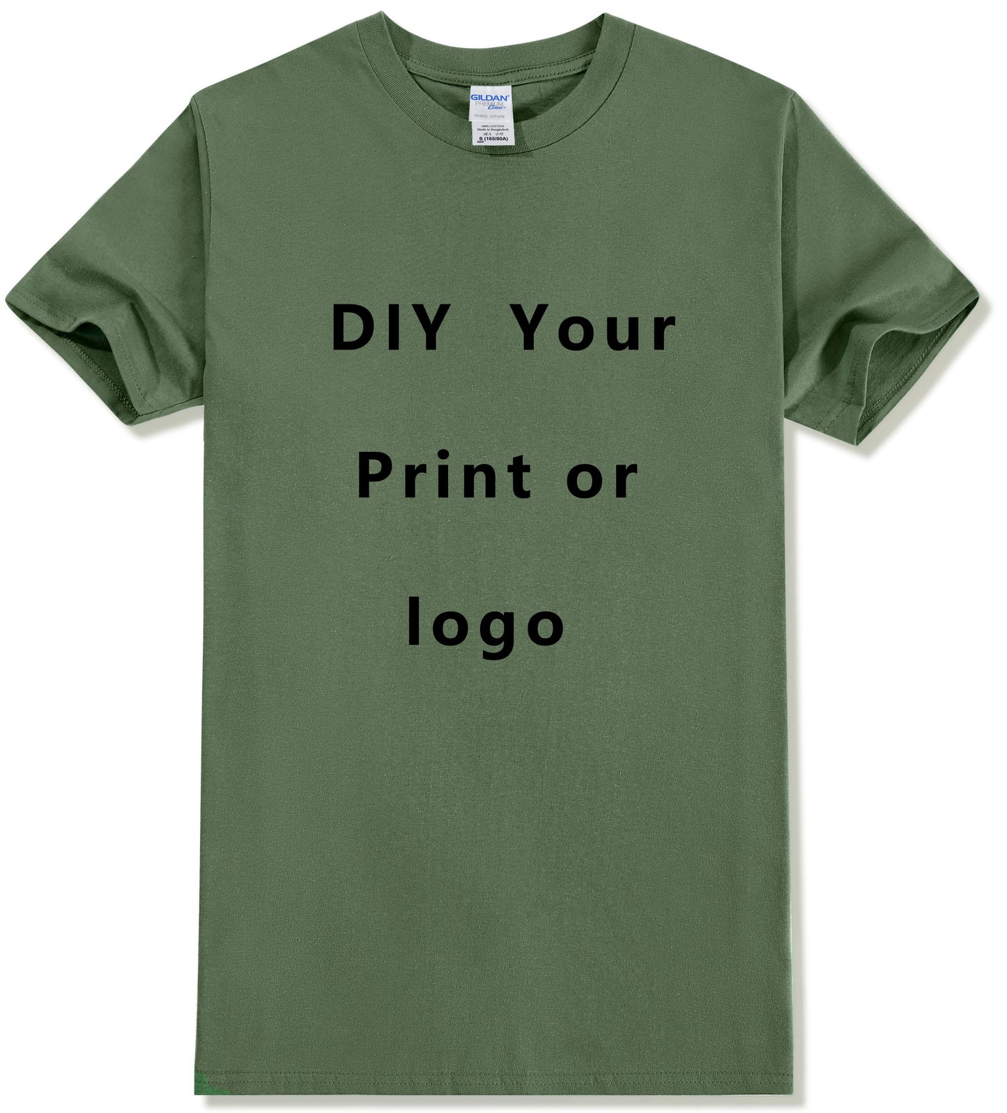 EU Size Custom Cotton T-Shirt - Personalize with Your Logo or Text