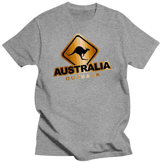 Outback Men's Round Neck T-Shirt - Premium Quality, Funny Cotton Tees by New Fashion Brand | Australia