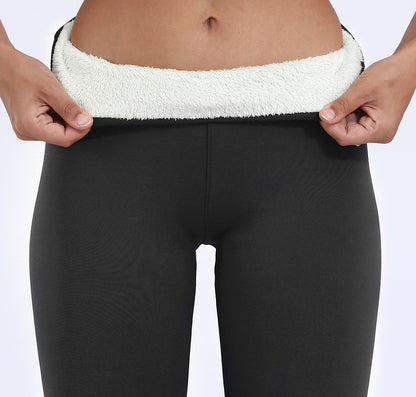 Women’s High Waist Plus Velvet Winter Leggings - Warm Stretch Casual Thick Leggings